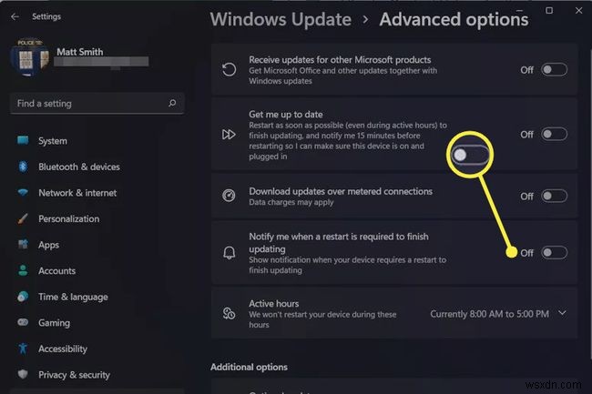 進行中のWindows11の更新を停止する方法 