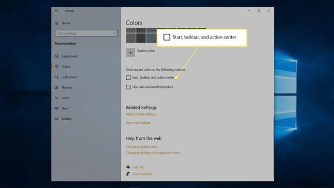 Windows10でタスクバーの色を変更する方法 