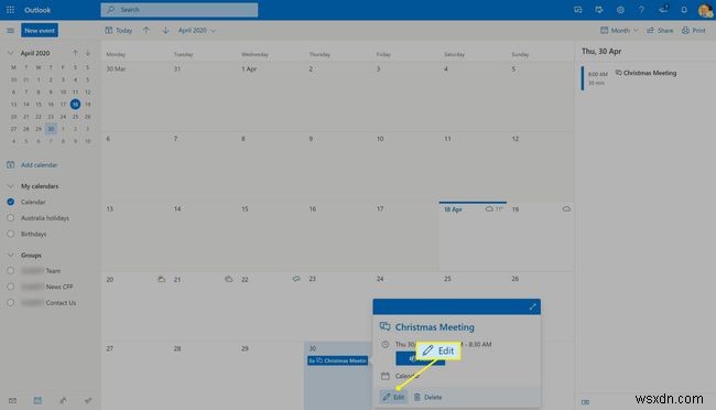 MicrosoftTeamsカレンダーの使用方法 