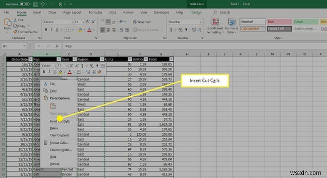Excelで列を移動する方法 