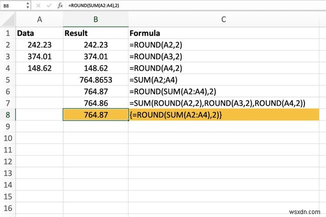 ExcelでROUND関数とSUM関数を組み合わせる方法 