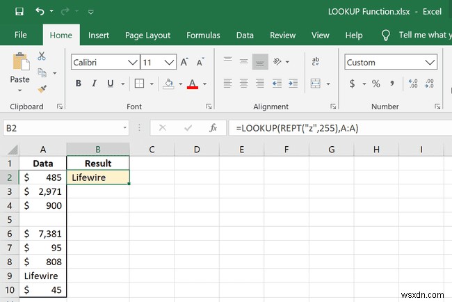 ExcelでLOOKUP関数を使用する方法 