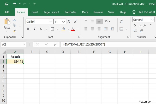 ExcelのDATEVALUE関数の使用方法 