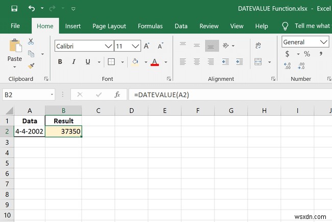 ExcelのDATEVALUE関数の使用方法 