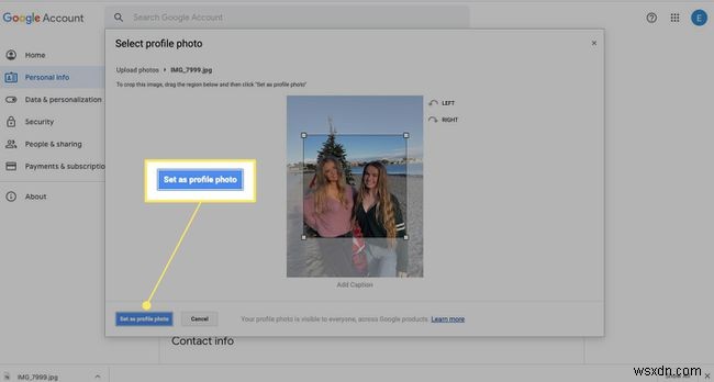 Googleプロフィール写真を変更する方法 