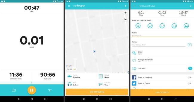 Android用RunKeeperアプリ 
