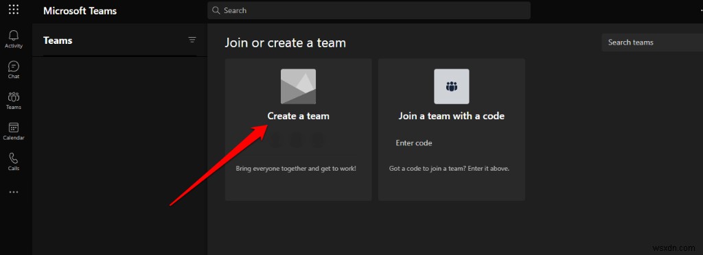 MicrosoftTeamsでチームを作成する方法 
