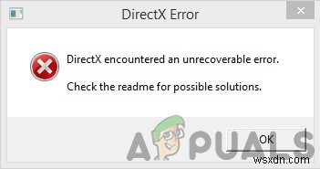 DirectXを修正する方法Windowsで回復不能なエラーが発生しましたか？ 