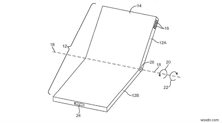 折り畳み式 iPhone モデルに向けた特許詳細ヒント