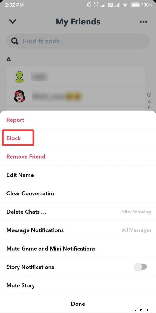 Snapchat で知らないうちに誰かを削除またはブロックする方法