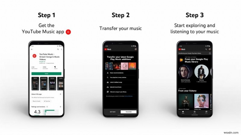 Google Play Music から YouTube Music に音楽を転送する方法