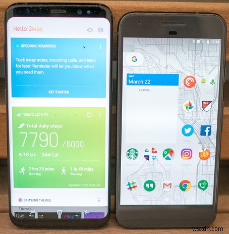 Samsung Galaxy S8 vs Google Pixel 2 – 難しい選択!