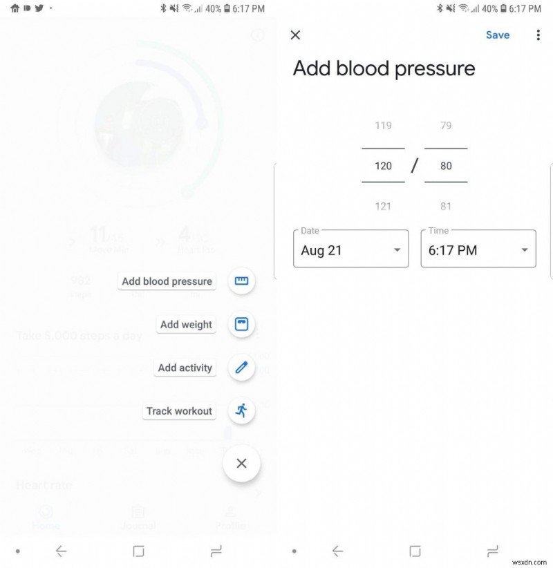 Google Fit を使用して血圧、体重、ワークアウトを追跡する方法