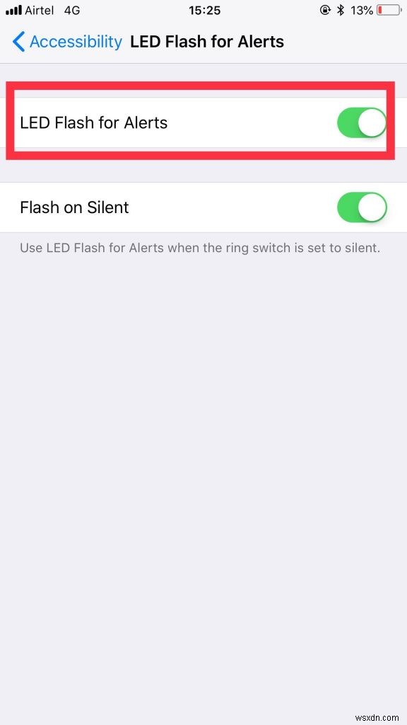 iPhone で LED 通知を有効にする方法
