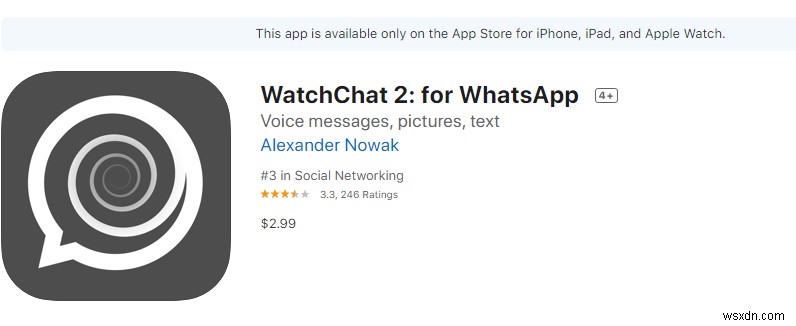 Apple Watch で WhatsApp を使用するには?