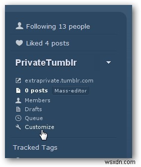 非公開の Tumblr ブログを作成する方法