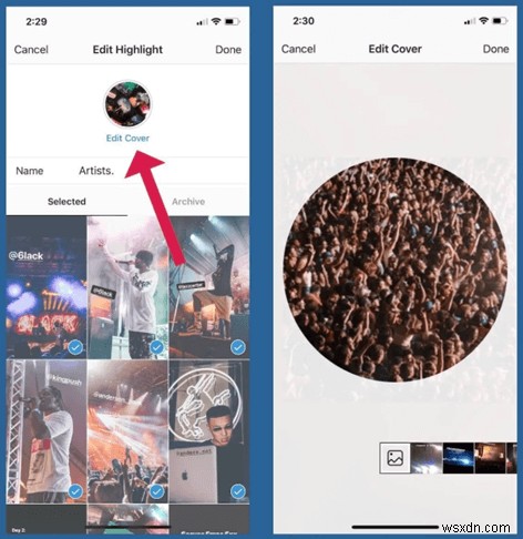 カスタム Instagram ストーリー ハイライト カバーを作成および追加する方法