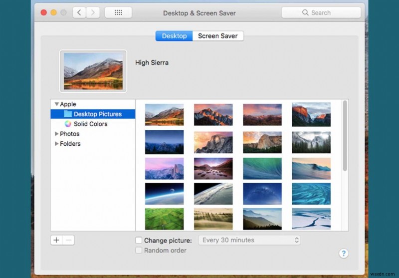 Mac で背景を変更する方法