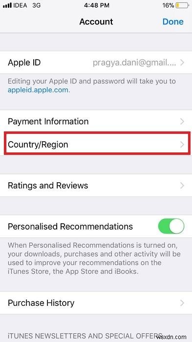 Apple ID の国または地域を変更する方法