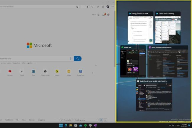 Windows 11のスナップレイアウトで画面を分割する方法