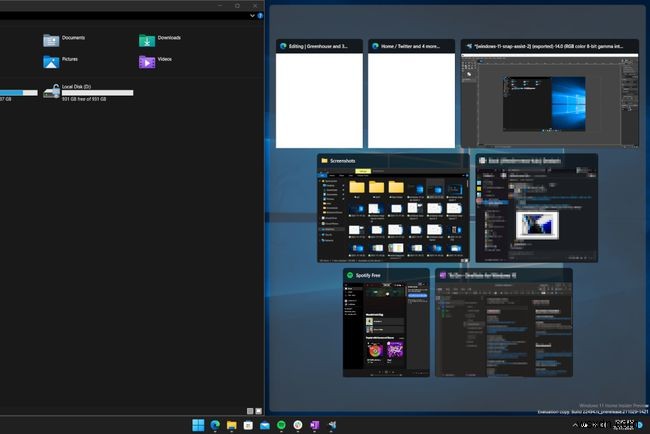 Windows 11のスナップレイアウトで画面を分割する方法
