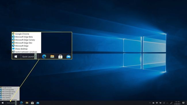 Windows 10でクイック起動ツールバーを復活させる方法
