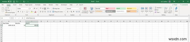 ExcelのEDATE関数の使い方｜指定月数後の日付を簡単に計算する方法