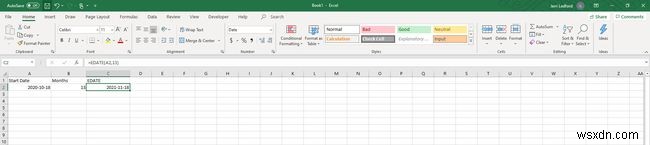 ExcelのEDATE関数の使い方｜指定月数後の日付を簡単に計算する方法