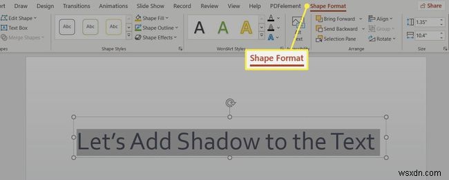 PowerPointでテキストに影(シャドウ)を付ける3つの方法