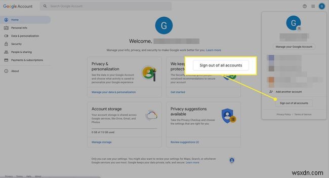 デフォルトのGoogleアカウントを変更する方法