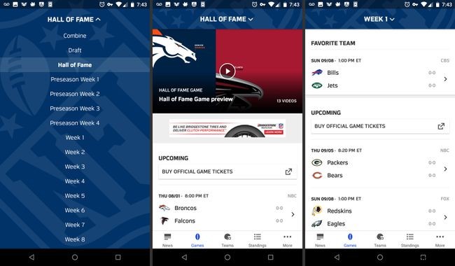 NFL公式モバイルアプリの使い方を徹底解説！基本操作からライブ配信まで