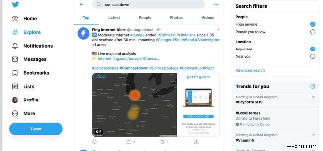 Comcast(Xfinity)がダウンしているか確認する方法|障害と自分側の問題の見分け方