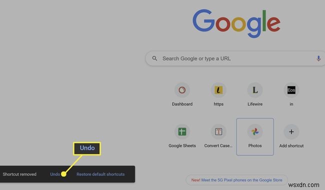 Google Chromeで新しいタブのショートカットを削除・非表示にする方法