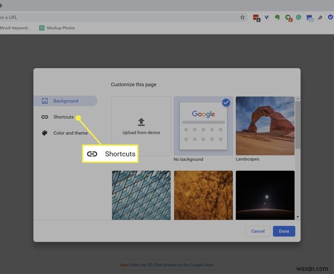 Google Chromeで新しいタブのショートカットを削除・非表示にする方法