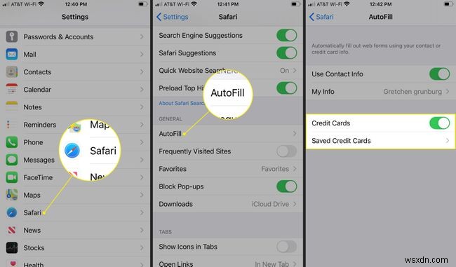iPhoneのSafariでクレジットカード番号をスキャンする方法