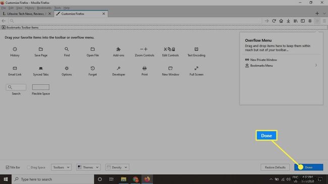 Firefoxのメニューとツールバーをカスタマイズする方法