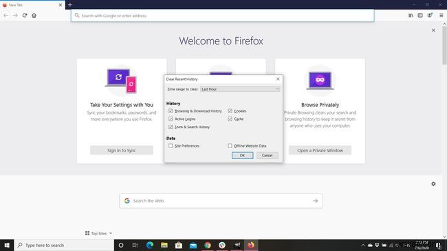 Mozilla Firefoxでプライバシー情報(履歴・Cookieなど)を消去する方法