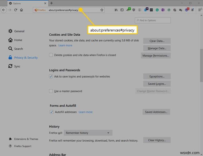 Mozilla Firefoxでプライバシー情報(履歴・Cookieなど)を消去する方法