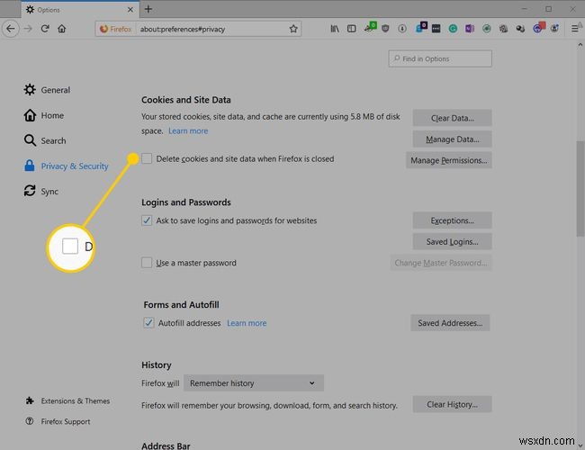 Mozilla Firefoxでプライバシー情報(履歴・Cookieなど)を消去する方法