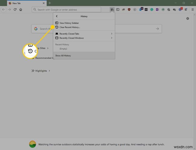 Mozilla Firefoxでプライバシー情報(履歴・Cookieなど)を消去する方法