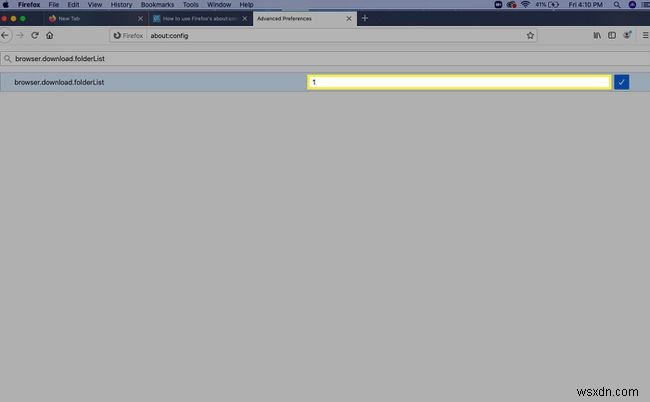 Firefoxのabout:configでbrowser.download.folderListを設定してダウンロード先を変更する方法