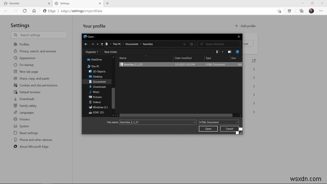 Microsoft Edgeのお気に入りをバックアップする方法【エクスポートと復元の手順】