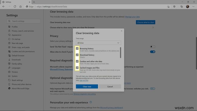 Microsoft Edgeをリセットする方法【設定の初期化と個人データの削除】