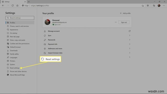 Microsoft Edgeをリセットする方法【設定の初期化と個人データの削除】