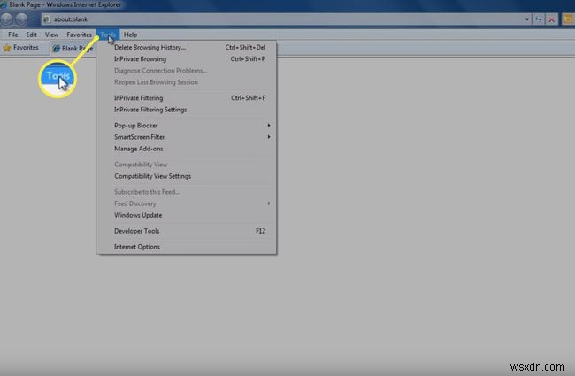 IE10でプライベートブラウジング(InPrivate)モードを有効にする方法