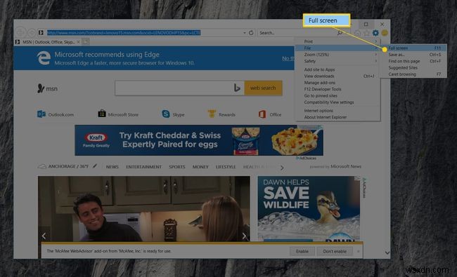 Internet Explorer 11をフルスクリーン(全画面)表示にする方法|F11キーと設定手順を解説