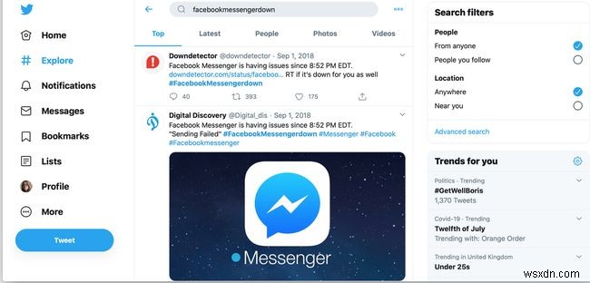 Facebook Messengerに接続できない？サービス障害か自分側の問題かを見分ける方法