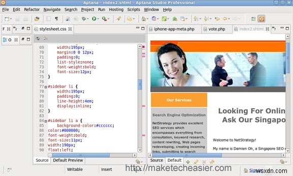 Aptana Studio：Dreamweaverに代わる本格的な選択肢