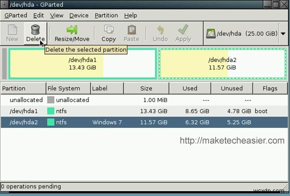Windows 7をアンインストールしてパーティションをVistaに戻す方法【EasyBCD・GParted活用】