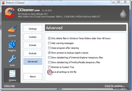 【Windows Vista】CCleanerをタスクスケジューラで自動実行し、PCを定期的にクリーニングする方法